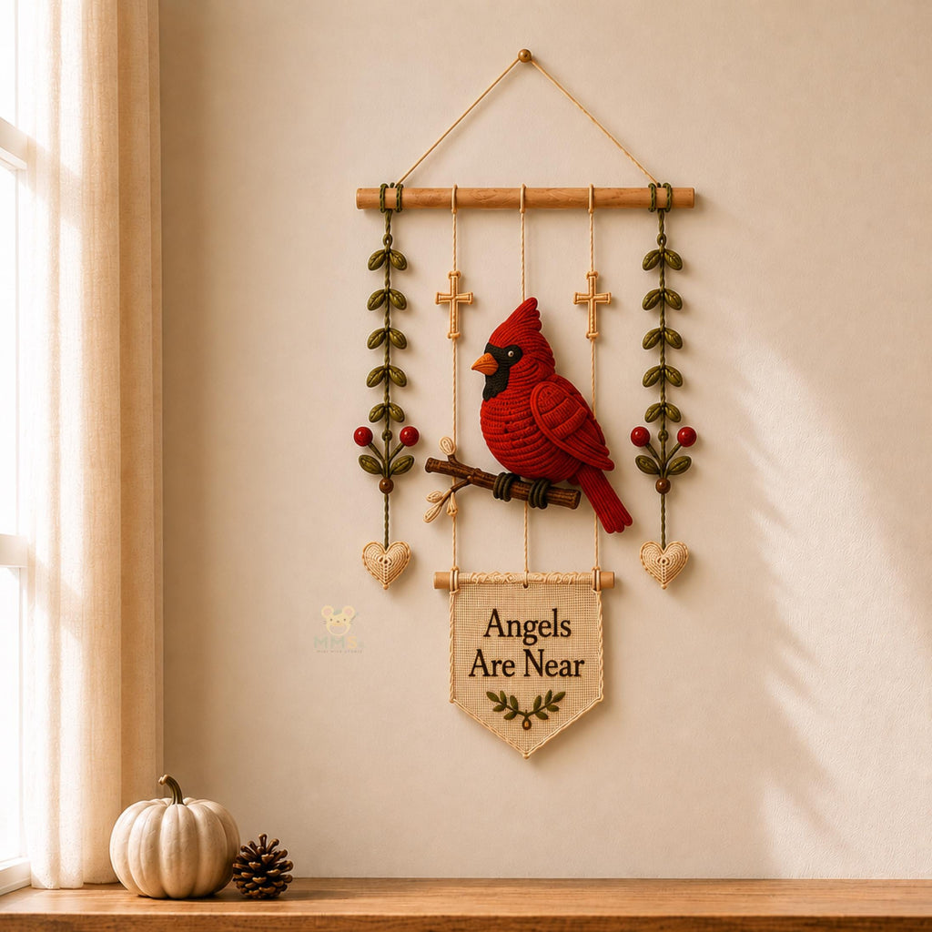 "Faith Hope Love" Christian Crochet Wall Hanging