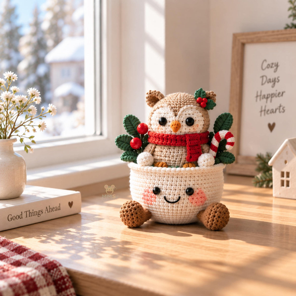 Handmade Christmas Crochet Amigurumi Desk Ornament