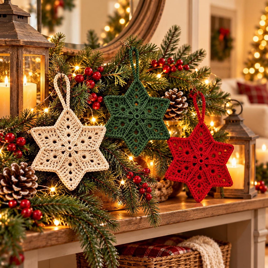 Crochet Christmas Star Ornament