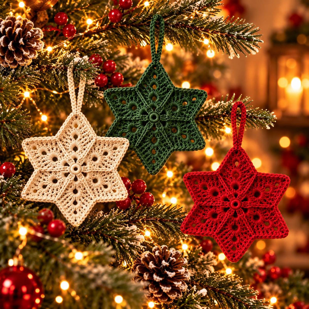 Crochet Christmas Star Ornament